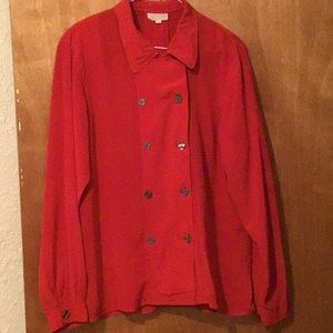 Red vintage blouse